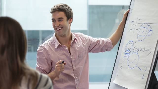 Man giving a presentation