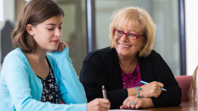 Adult and community learners working together