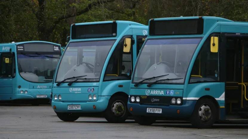 Arriva buses parked