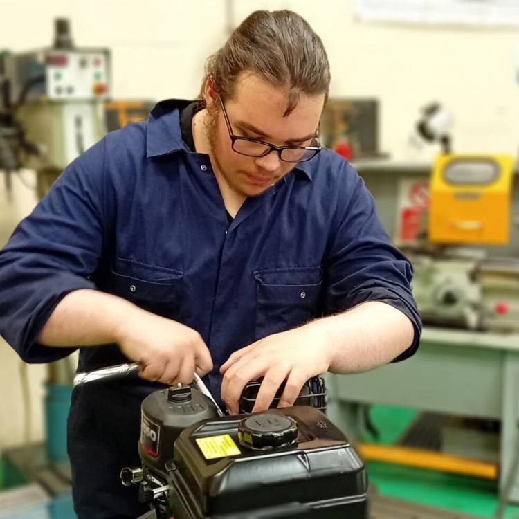 Gethin Johnson has expanded his knowledge as part of his Level 3 Enhanced General Engineering course