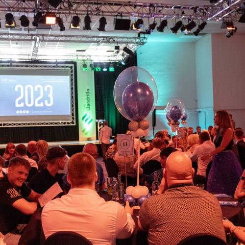 The audience at Coleg Llandrillo’s Further Education Achievers Award ceremony at Venue Cymru in Llandudno