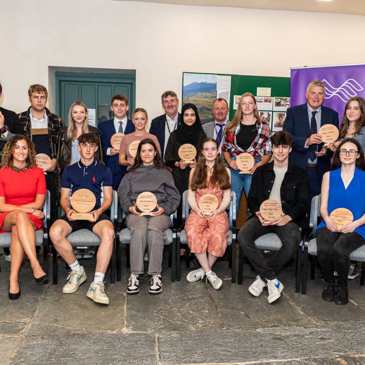 Winners of Coleg Meirion-Dwyfor's FE Achievers Awards