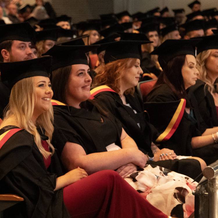 The Grŵp Llandrillo Menai graduation ceremony in Venue Cymru