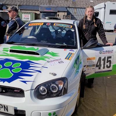 Rallying enthusiast Efa Glyn Jones