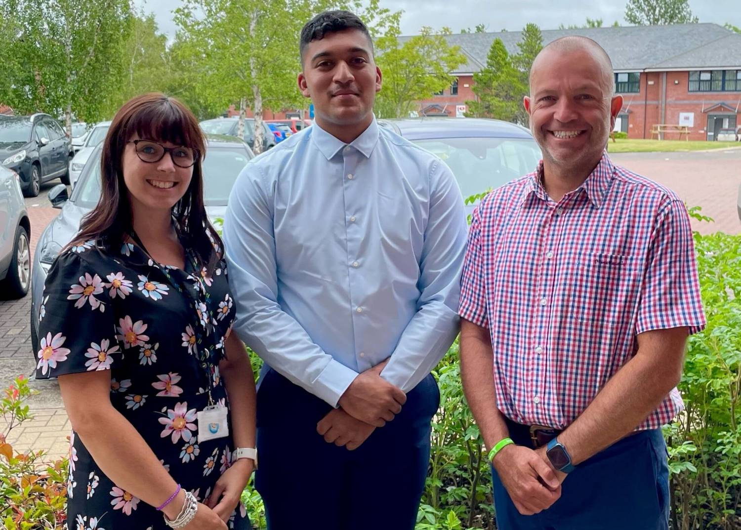 Rahim Arif with Emily Byrnes and Andrew Scott