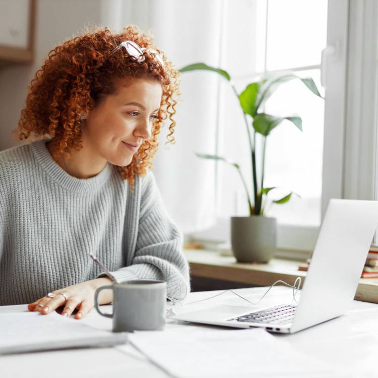 Woman at laptop