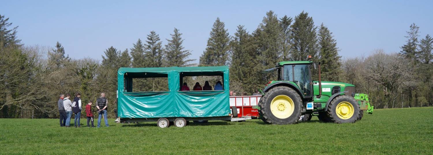 A tractor at Glynllifon farm