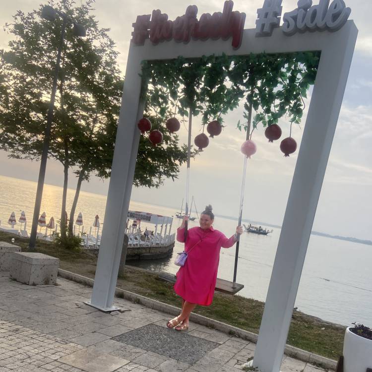 Lia Williams in Antalya, Turkey