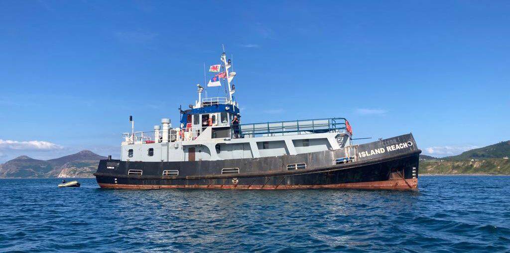 The Island Reach ship in Conwy Harbour