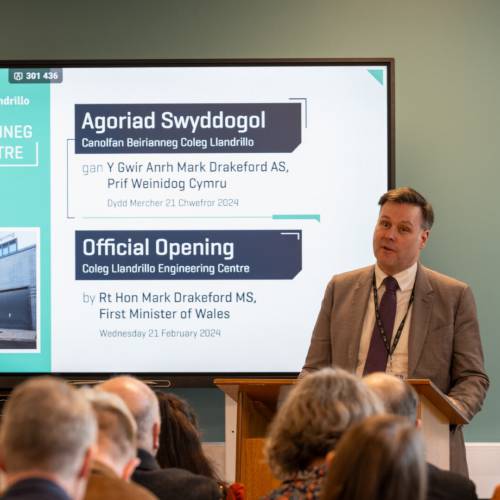 Rhyl’s New Engineering Centre Opened by First Minister