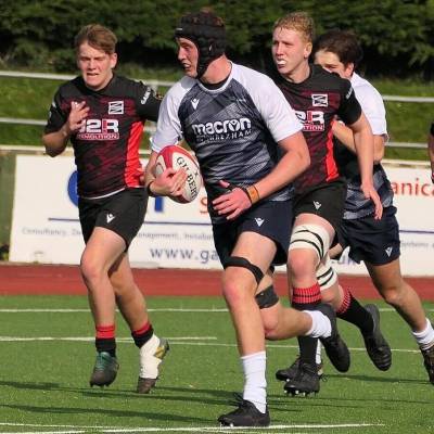 Dylan Alford playing for Coleg Llandrillo’s rugby team