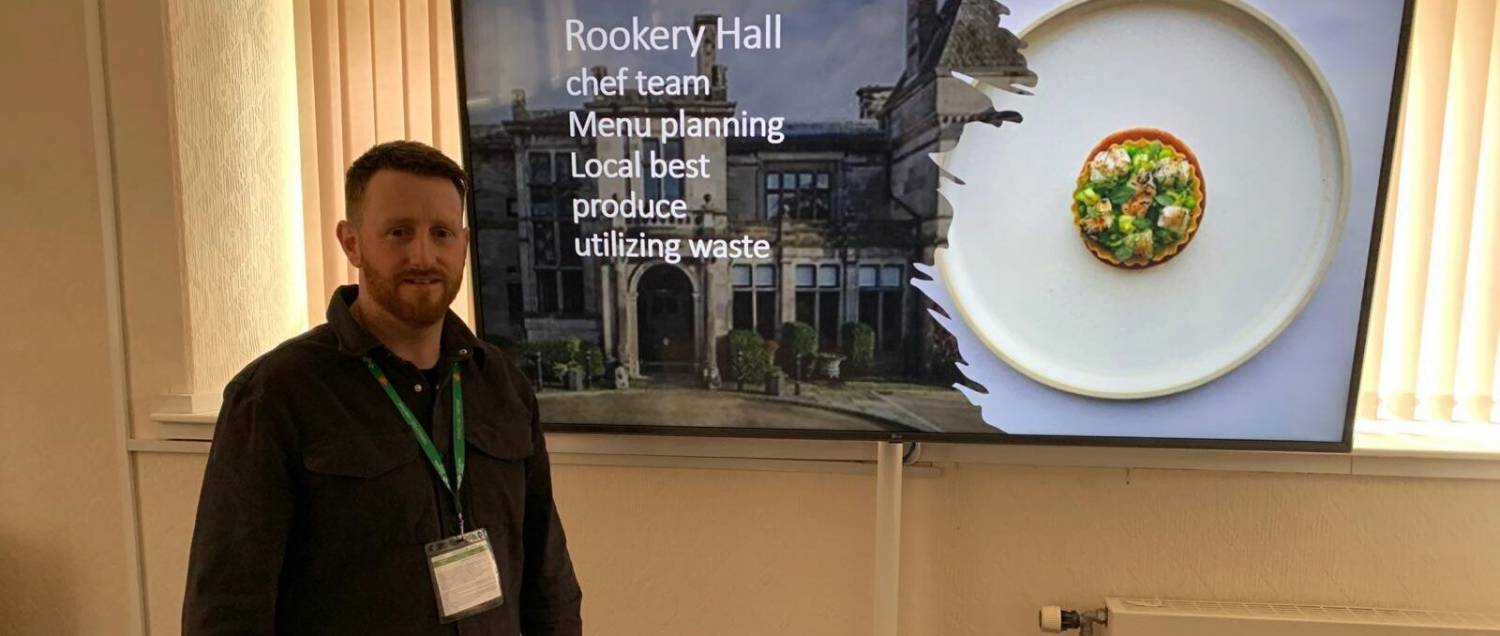 Dion Wyn Jones at Coleg Menai in Bangor