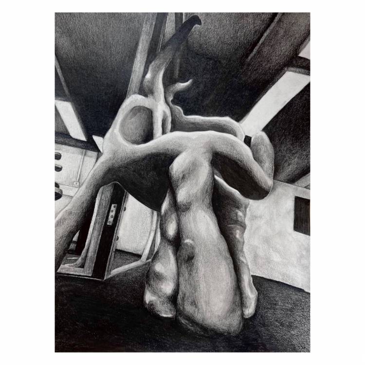 Joshua Griffith’s winning art work, ‘Biomorph #1’