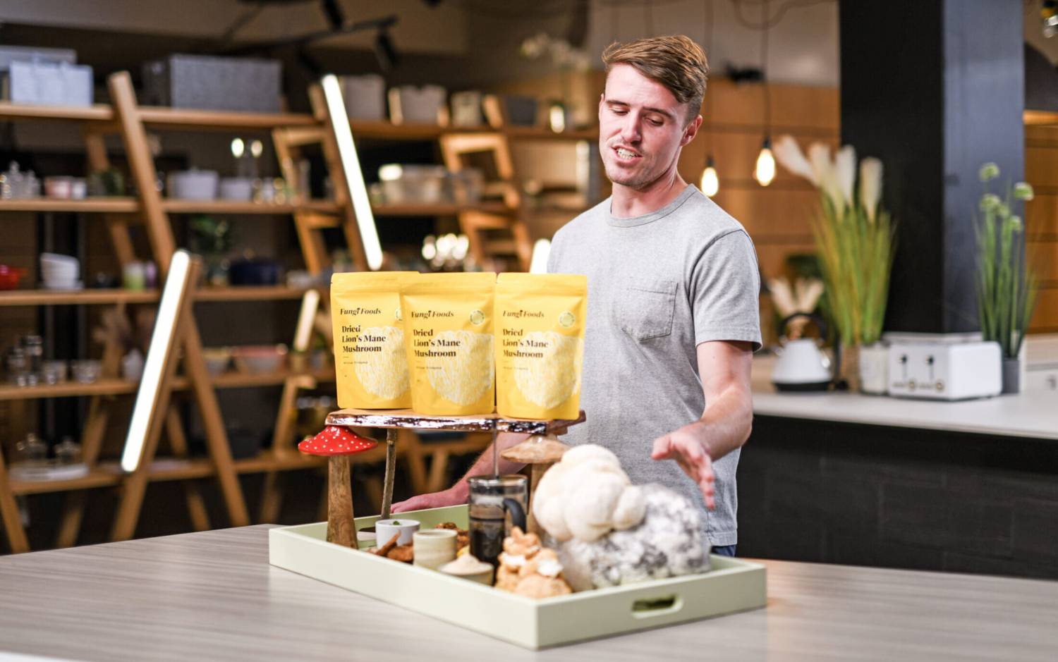 Gareth Griffith-Swain on ‘Aldi’s Next Big Thing’ with his Fungi Foods product, Dried Lion’s Mane Mushroom