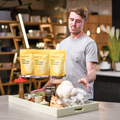 Gareth Griffith-Swain on ‘Aldi’s Next Big Thing’ with his Fungi Foods product, Dried Lion’s Mane Mushroom