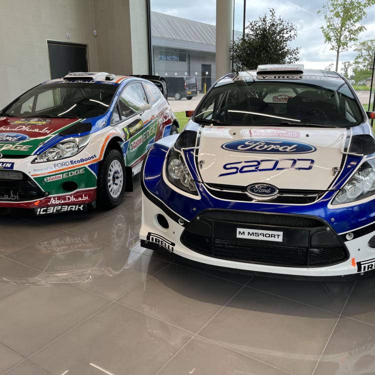 Ford racing cars at the M-Sport factory in Cumbria