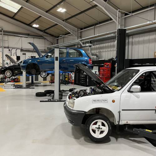 The motorsport department at Myerscough College