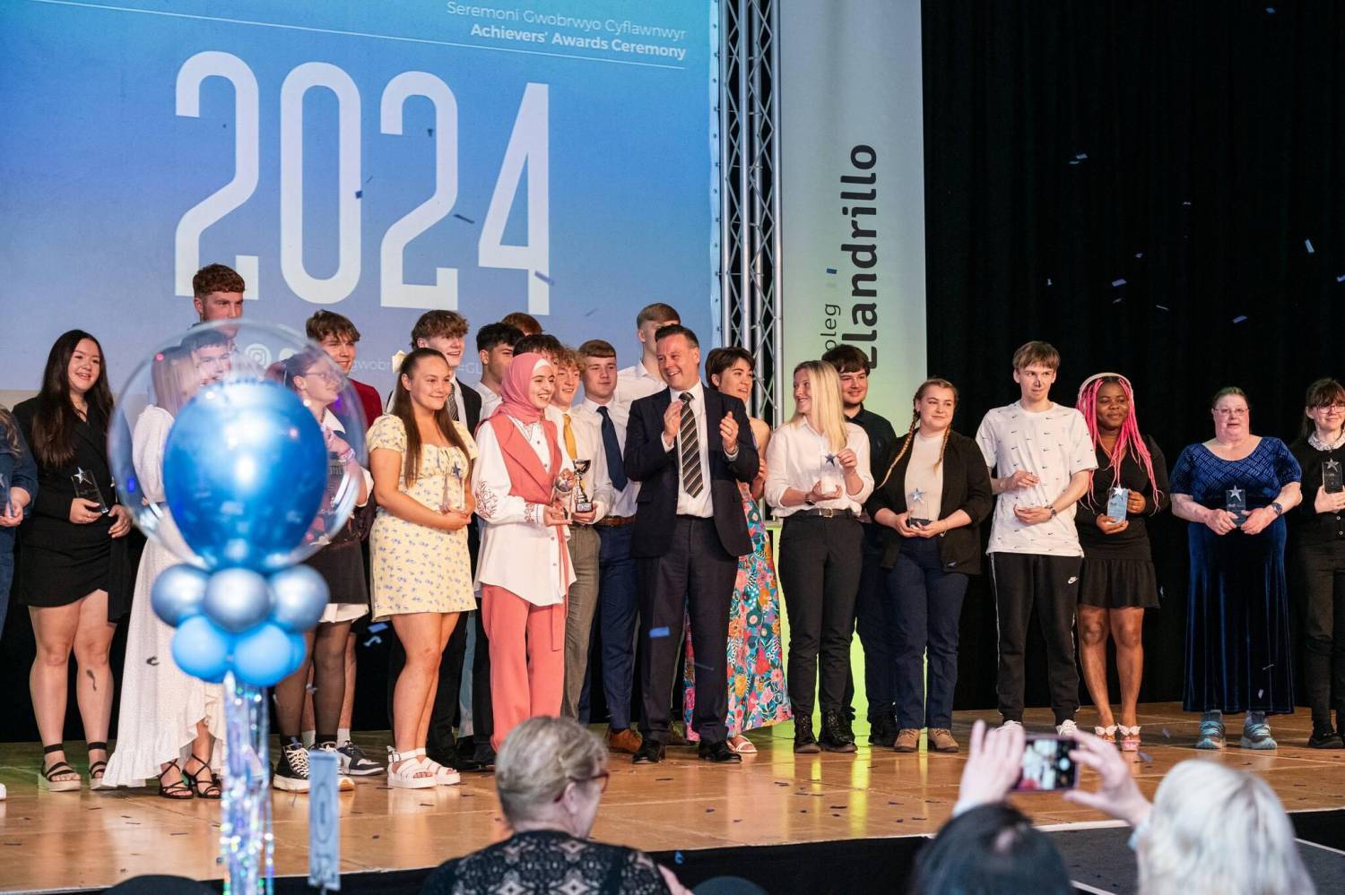 The winners of Coleg Llandrillo’s Achievers’ Awards 2024
