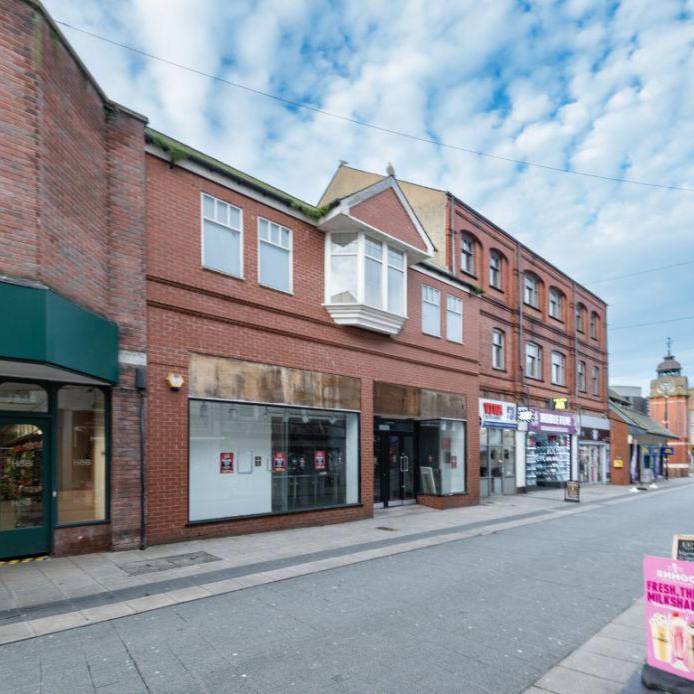 The location on the high street