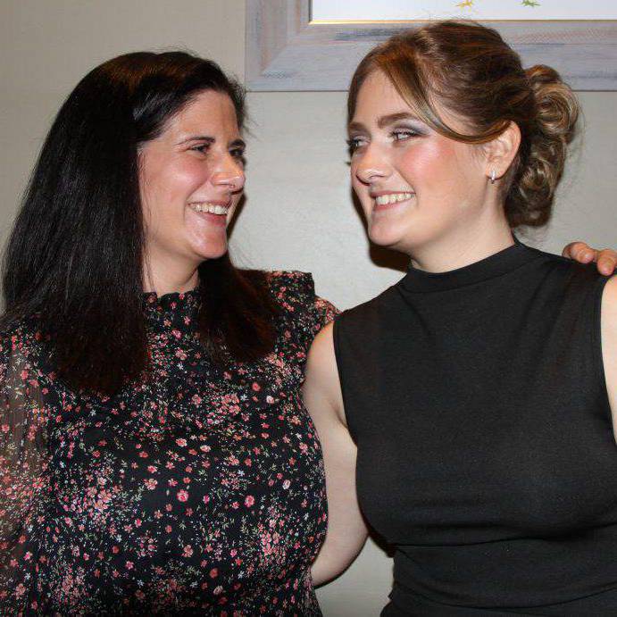 Coleg Llandrillo student Bethan Edwards (right) with mum Jodie