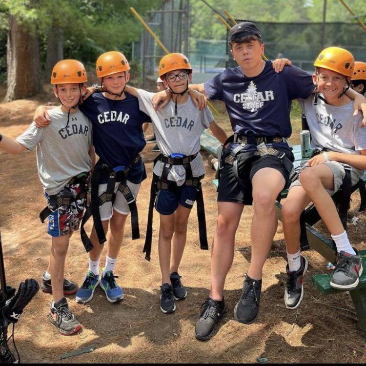 Former Coleg Llandrillo student Luke Bartlett at Camp America