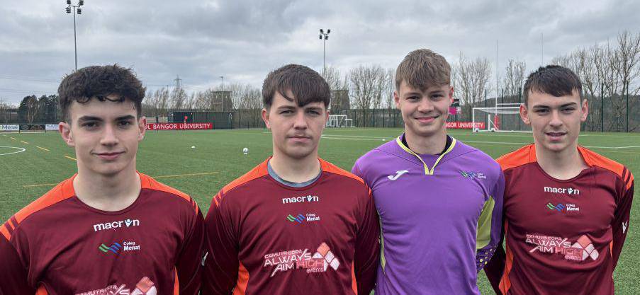 Morgan Davies, Byron Davis, Rhys Williams and Osian Morris