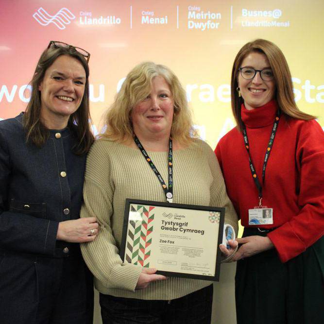 Gwenllian Roberts, Zoe Fox and Angharad Roberts