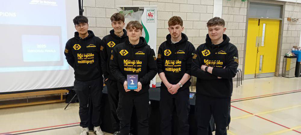 Team Loop Racing members Jack Thomas, Jac Fisher, Osian Evans, Gethin Williams and Jac Roberts