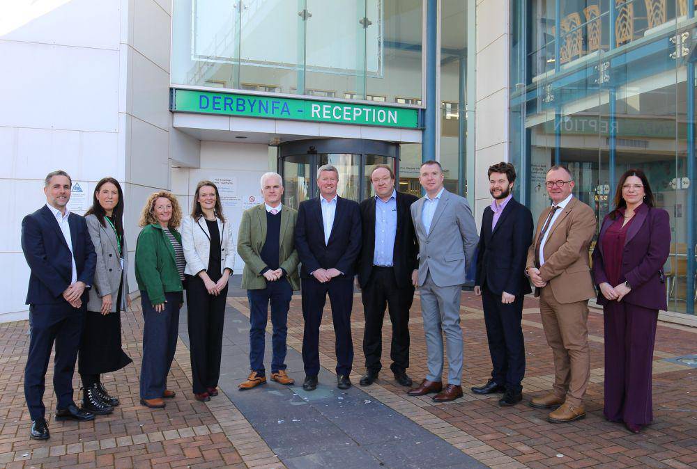 Outside Coleg Llandrillo