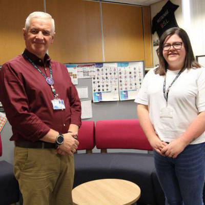 Coleg Llandrillo lecturers David Duller and Bethan Ronan