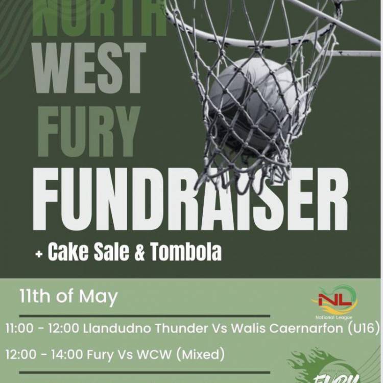 A flyer advertising a fund-raiser for North West Fury netball team