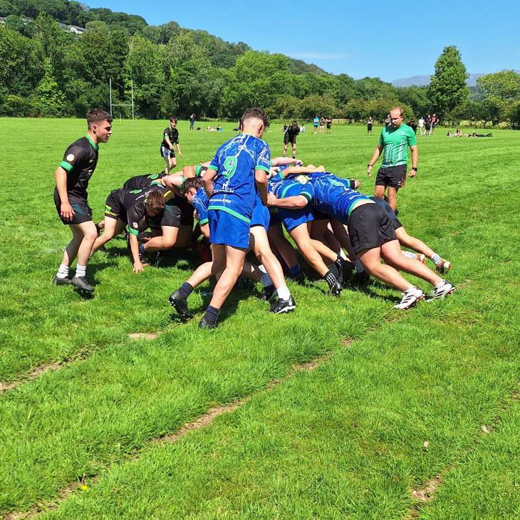 Action from the North Wales rugby cup final between Coleg Meirion-Dwyfor and Glynllifon