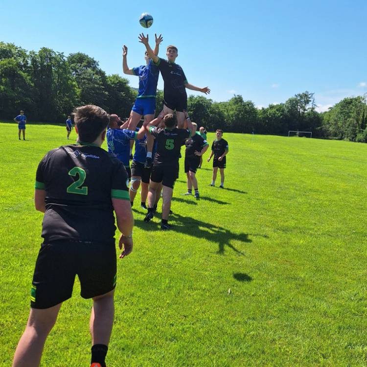 Action from the North Wales rugby cup final between Coleg Meirion-Dwyfor and Glynllifon