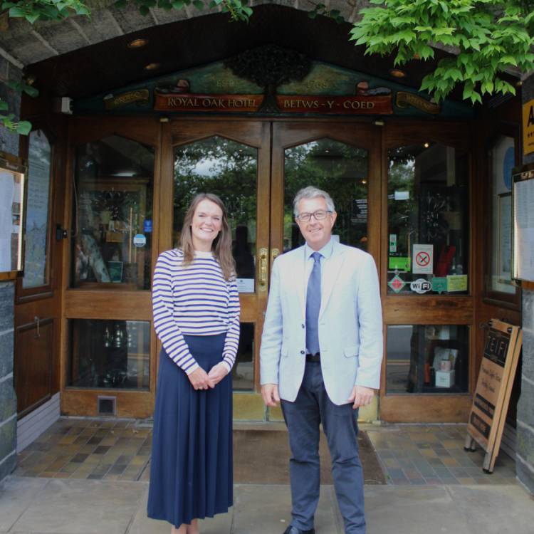Gwenllian Roberts and Glenn Evans