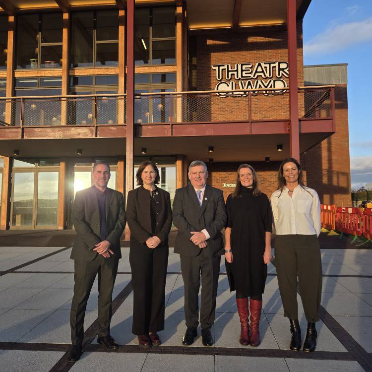 Group photo outside Theatr Clwyd