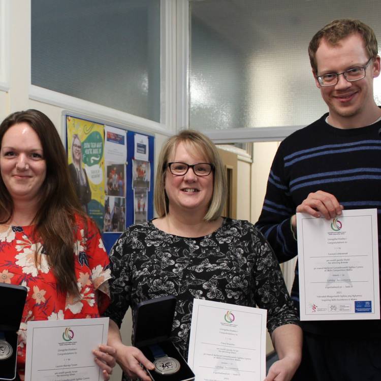 photo of Clare, Carwyn and Lauren