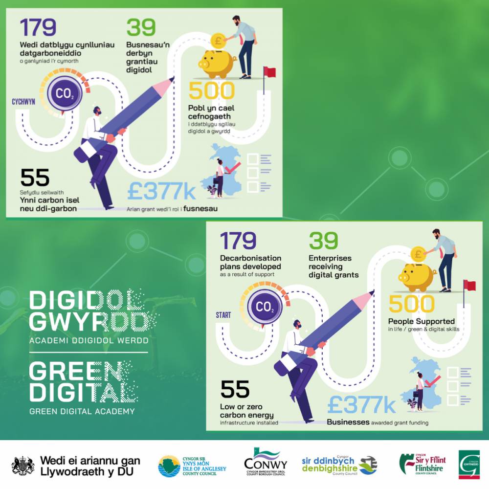Inforgraphic about the Green Digital Academy