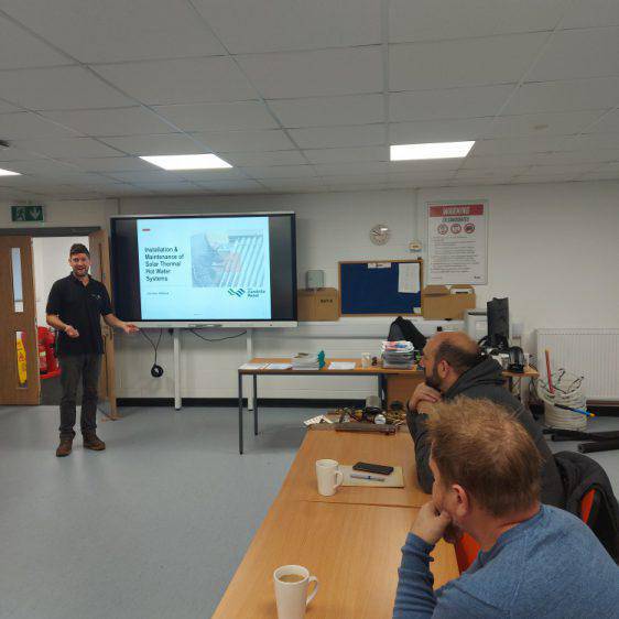 Jonathan Williams, Lecturer leading a training session at the CIST Llangefni.