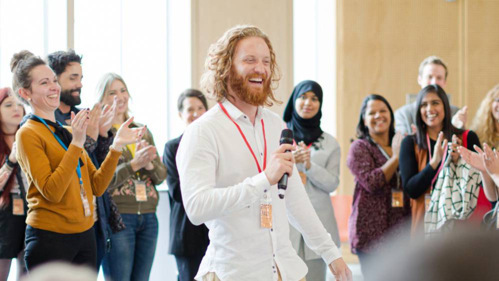 Man giving a presentation