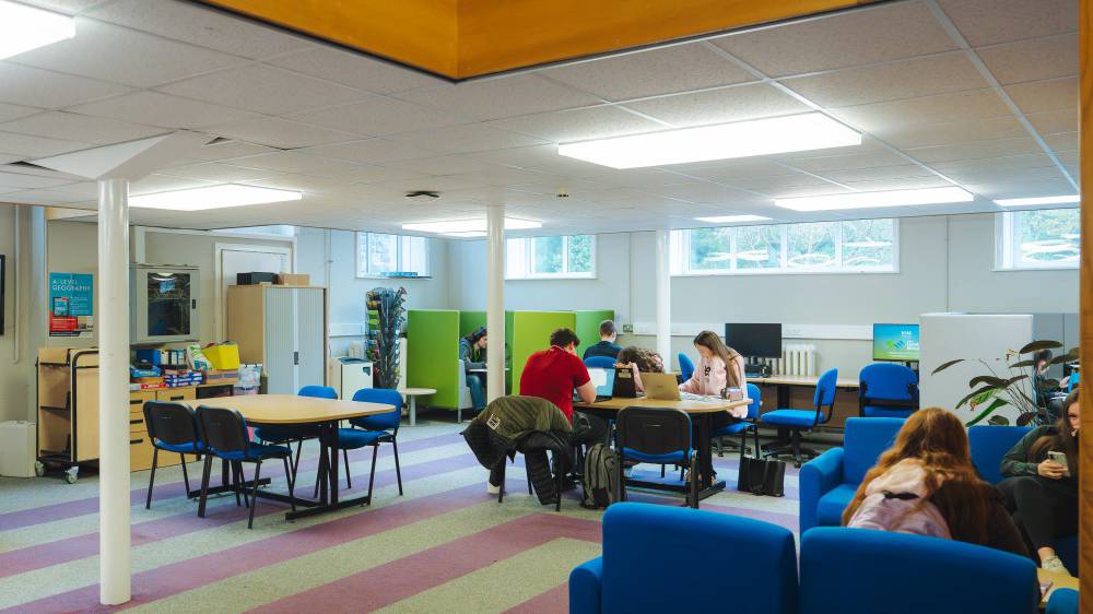 Learners working in the Library