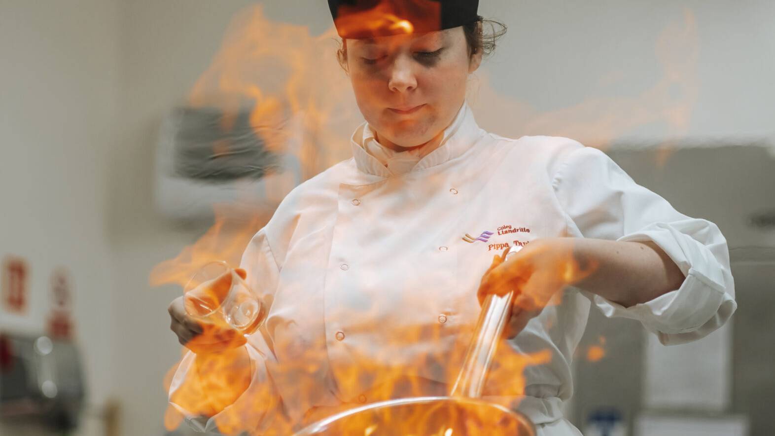 Chef cooking in a kitchen